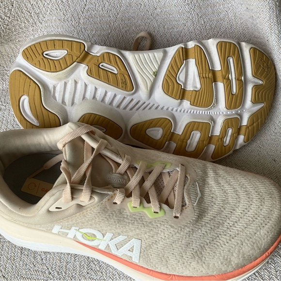 Hoka Women's Cream and Orange Sneakers - Picture 5 of 11